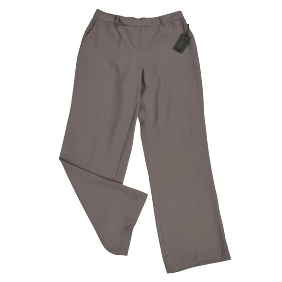 Womens Taupe Wide-Leg Pull-On Pants M/M By One With Elastic Waist, NWT. - Picture 5 of 7